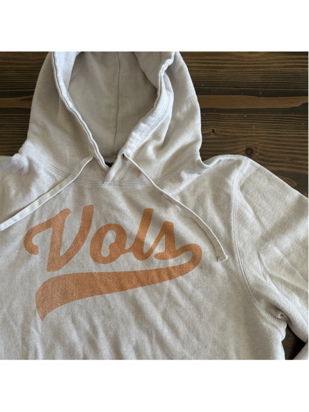 Homefield Men’s Beige Vols Hoodie M Orange Graphic College Sweatshirt